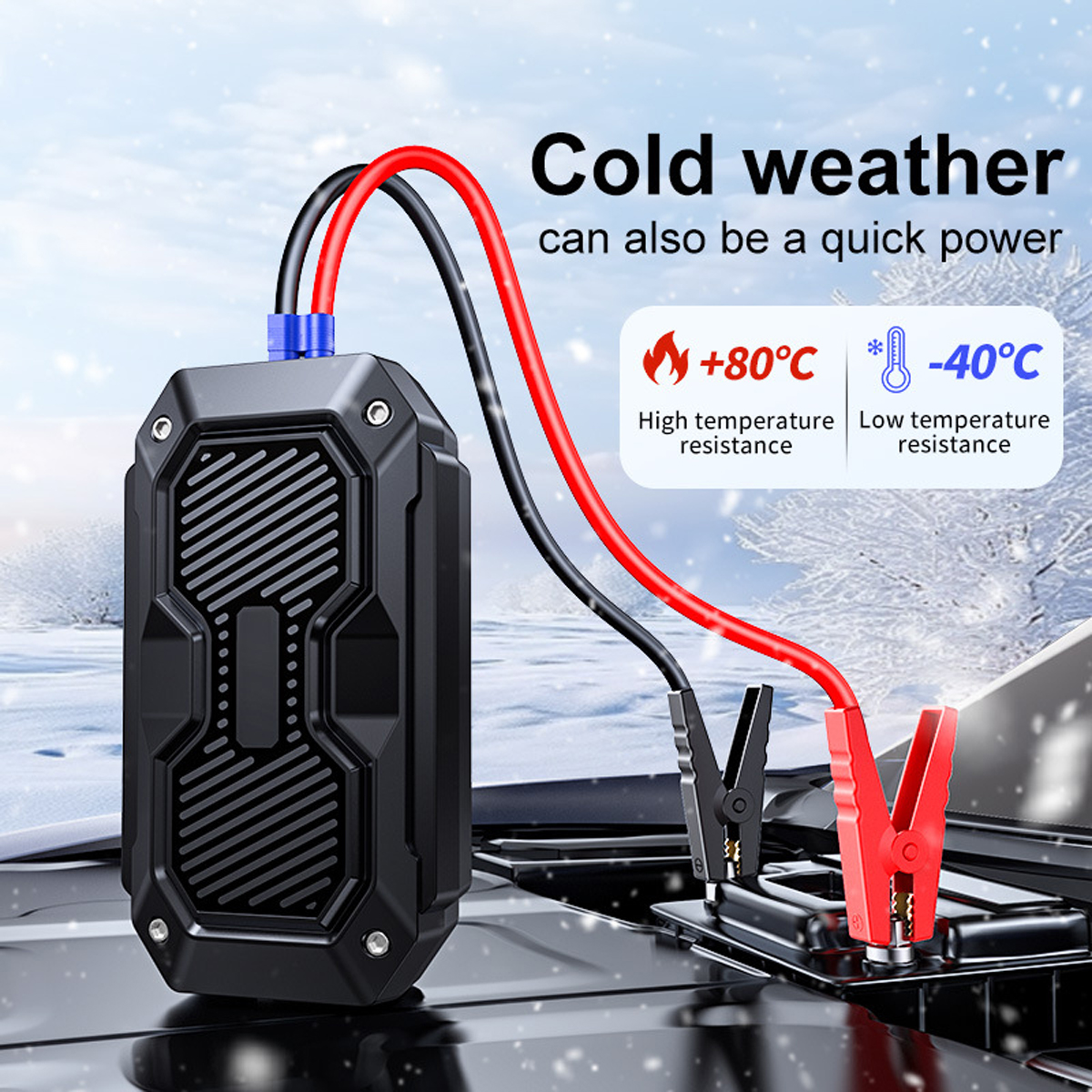 1000A Jump Starter Car Emergency Battery Power Supply Portable Power Station Car Battery Booster Automotive Battery Pack