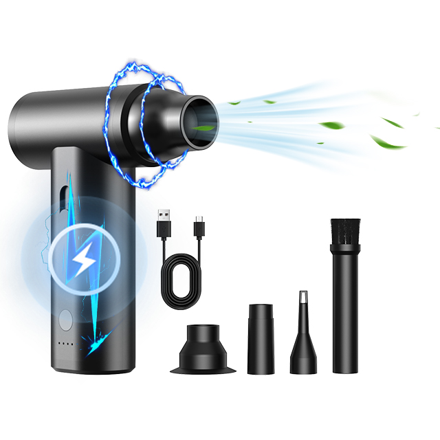 110000RPM Fan Air Duster Electric Air Dust Blower Portable Cordless Computer Keyboard Cleaner for PC Car