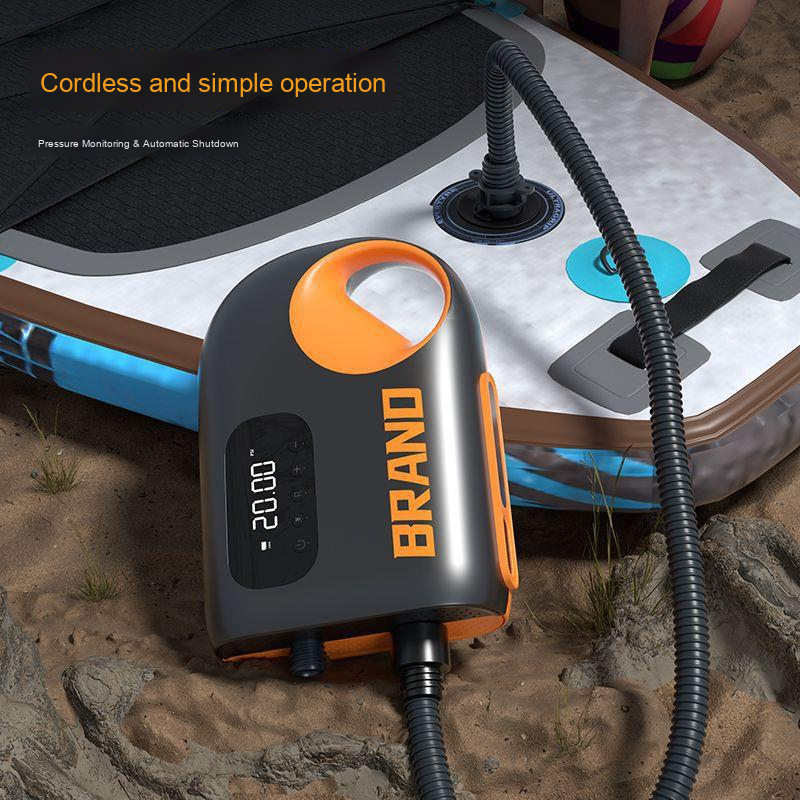 12V DC 20PSI High Pressure Cord or Cordless Air Rechargeable 20 PSI Electric Inflator Air Pump for Sup Board Paddle Kayak