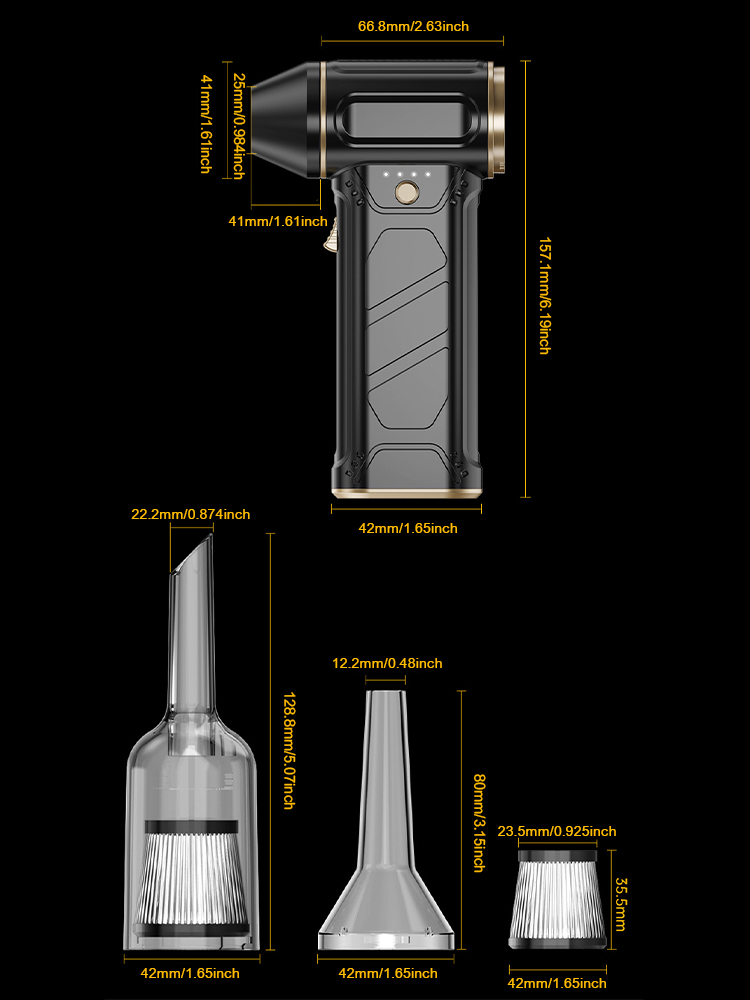 PCMOS ABS 130000RPM Brushless Handheld Jet Fan