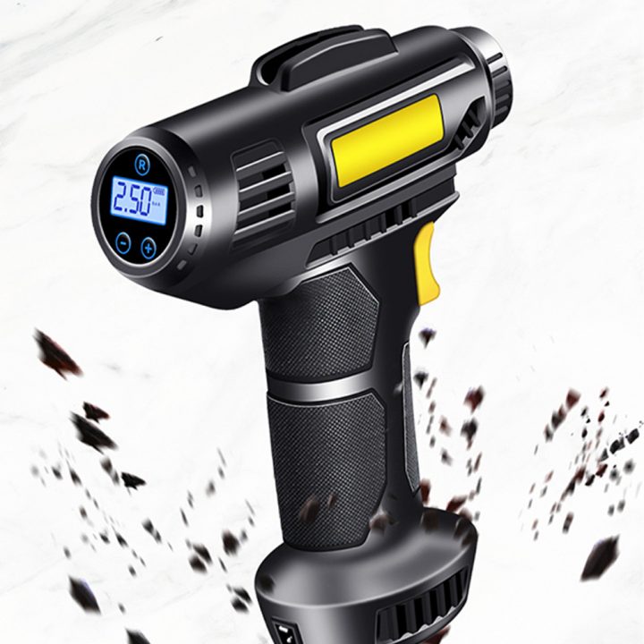 150 Psi Portable Handheld Car Tire Inflator Digital Cordless Car Air Pump Rechargeable Small Car Air Compressor Wireless