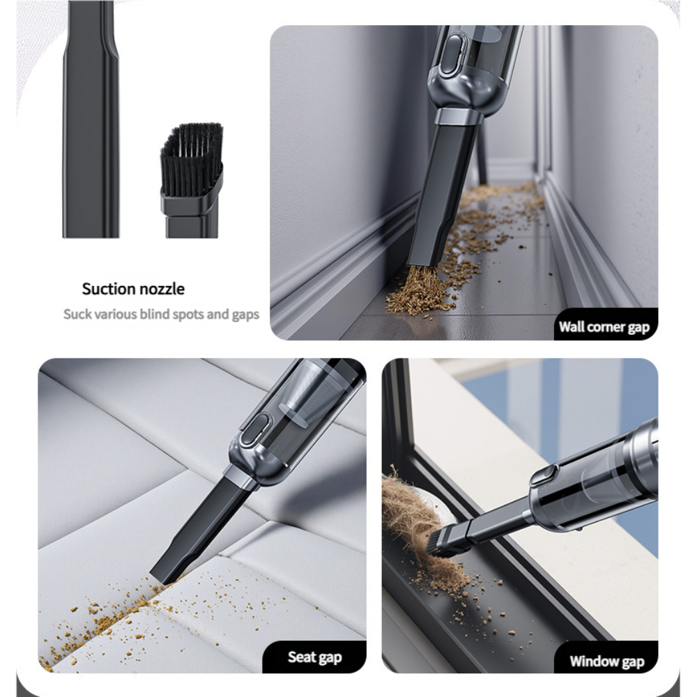 15000pa High Power Suction Rechargeable Wireless Vacuum Cleaner for Car Portable Handheld Cordless Car Vacuum Cleaner