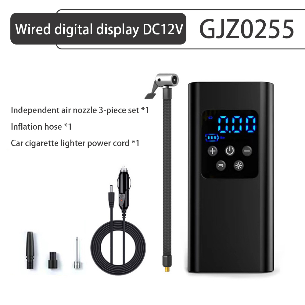 150PSI DC12V Wired Digital Display Abs Tire Inflator Electric Car Air Pump Tire Inflator Pump for Car Bike Motorcycle Ball