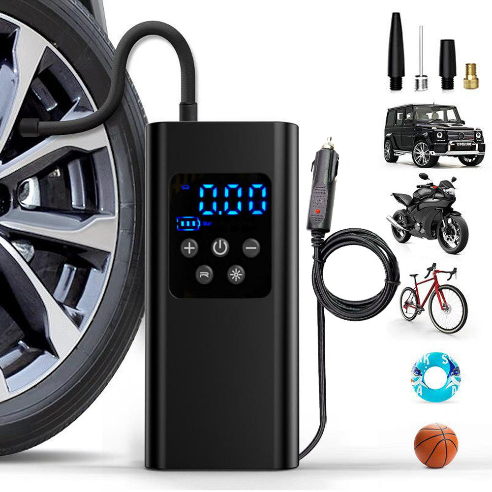 150PSI DC12V Wired Digital Display Abs Tire Inflator Electric Car Air Pump Tire Inflator Pump for Car Bike Motorcycle Ball