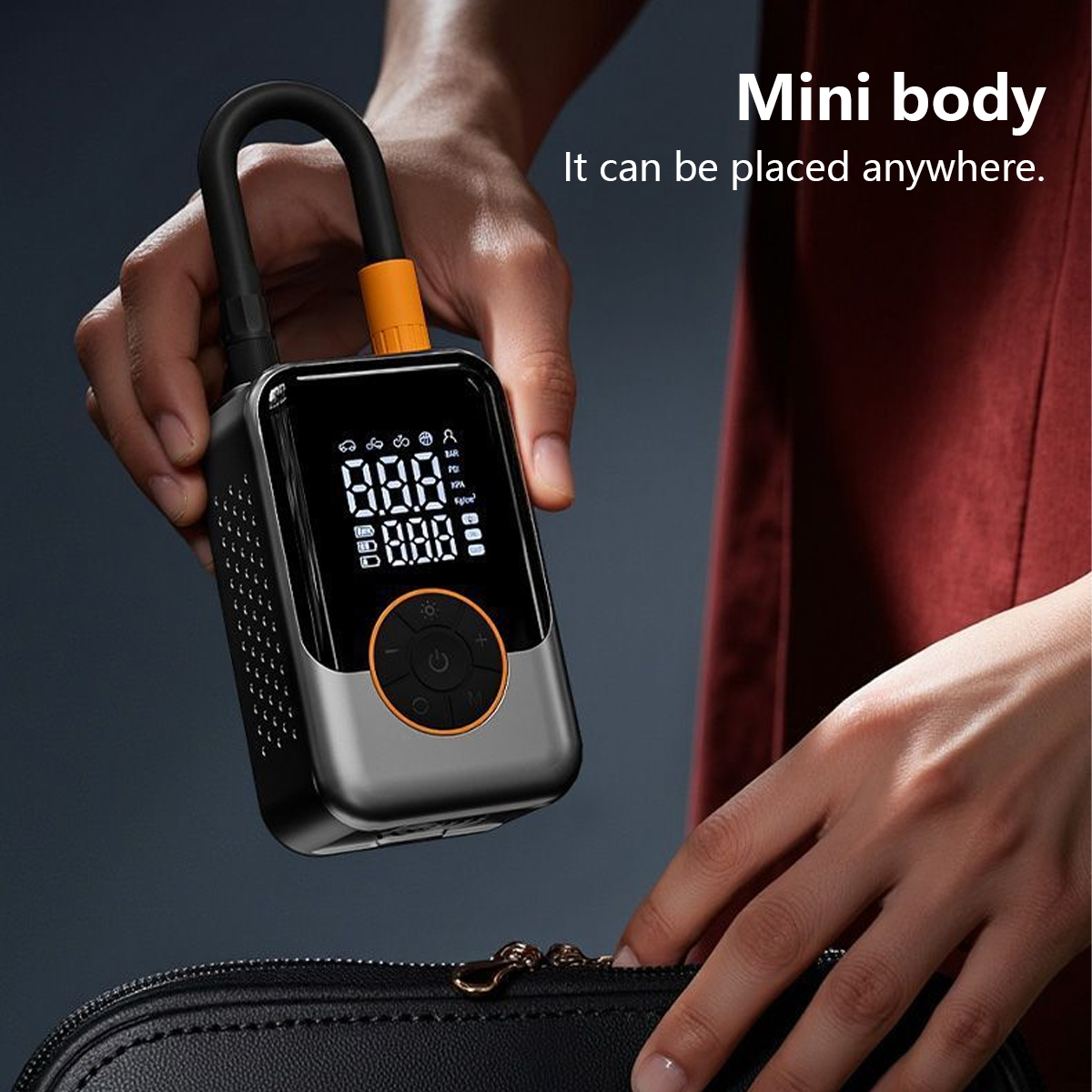 150PSI Portable Digital Wireless Electric Car Tyre Air Compressor Mini Cordless Inflatable Monitor Factory Price