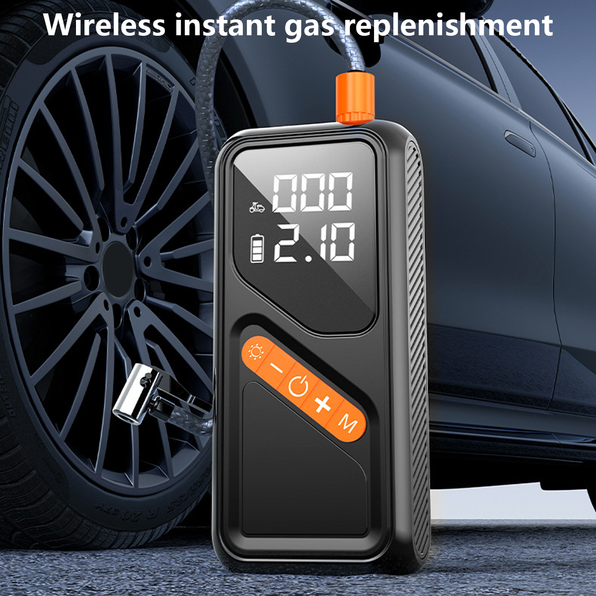 150Psi Digital Tire Inflator Mini Portable Car Inflator Pump Bicycle Electric Air Pump Tire Pump with Power Bank