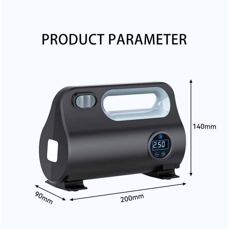 150psi Black Digital Tire Inflator Portable Tire Pump Mini Small Car Air Compressor LED Display Car Air Compressor Tire Inflator