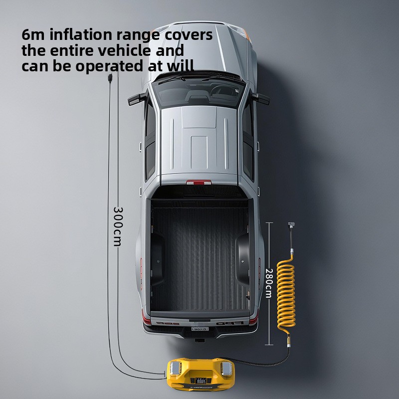 PCMOS 150PSI 12V Portable Tire Inflator