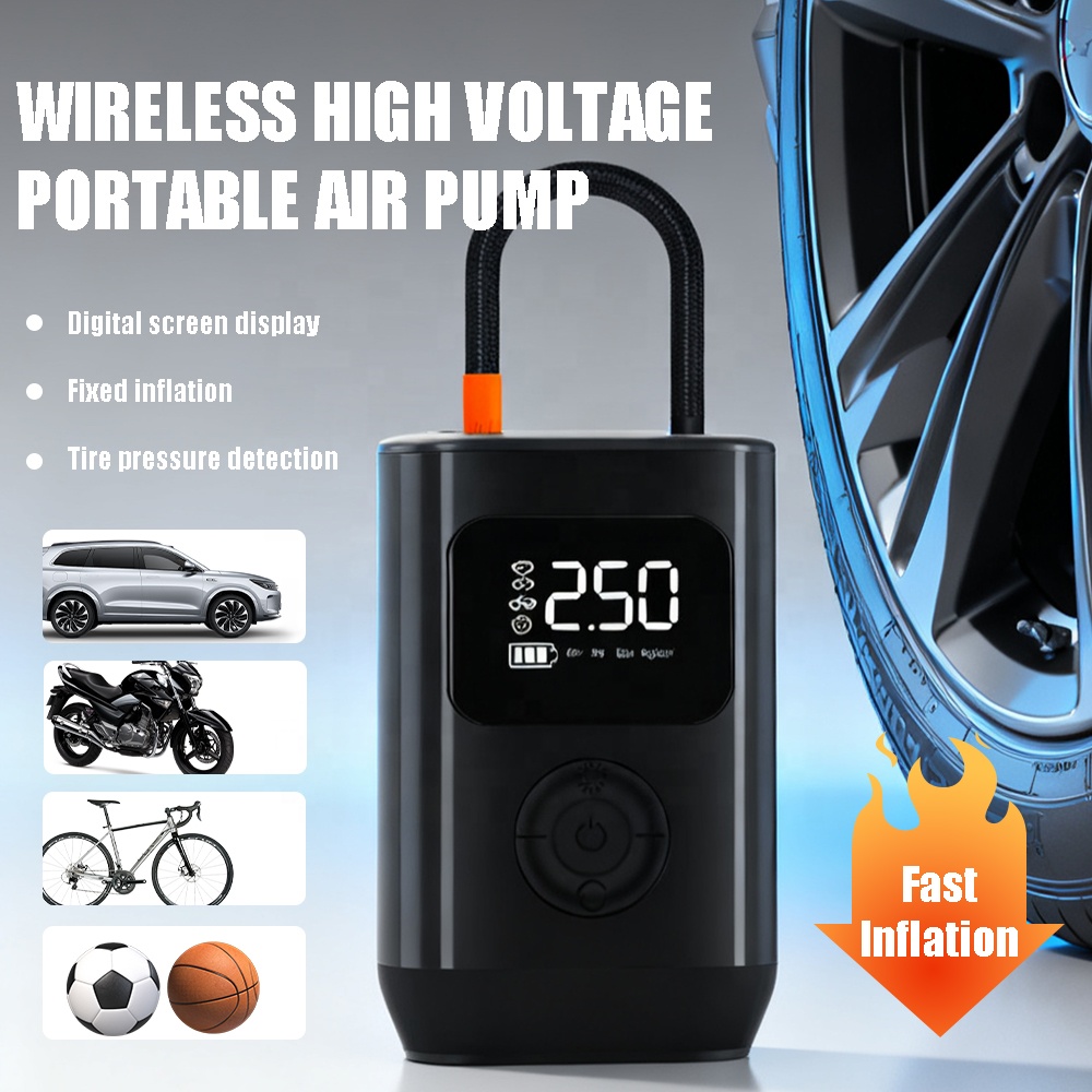 150psi Car Wireless Air Pump Portable Multifunctional Digital Display Car Tire Inflator Pump Air Compressor