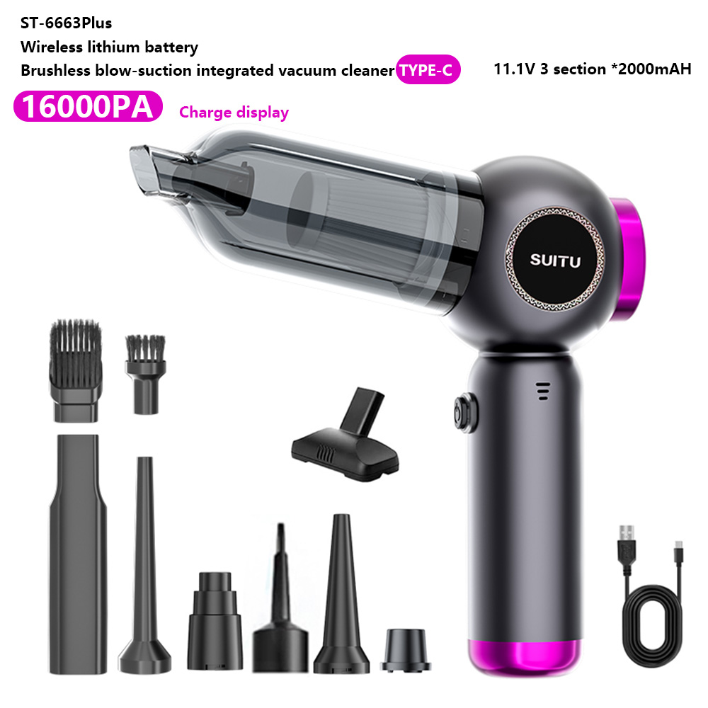 16000pa High Powerful Car Vacuum Cleaner Wireless Dry Car Vacuum Cleaner with Brushless Motor for Car Cleaning