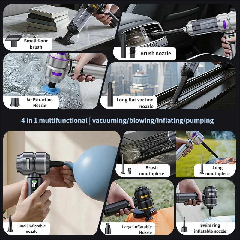 18000pa Powerful Suction Wireless Handheld Mini Vacuum Cleaner Battery Powered Cordless Portable Car Vacuum Cleaner