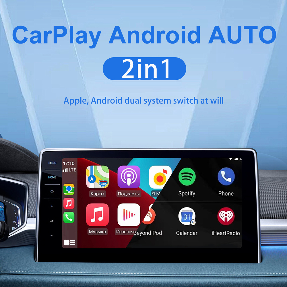 2 in 1Carplay Wired to Wireless Carplay Dongle Carplay Ai Box Streaming Android Auto Wireless Smartbox Adapter