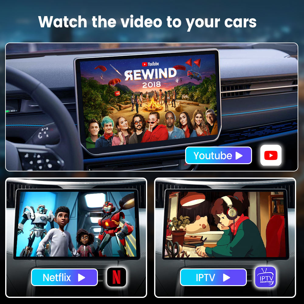 2G+32GB Magic Carplay Box USB Dongle Radio Android 13 With Youtube Netflix Google Store Wireless Android Auto Carplay Ai Box