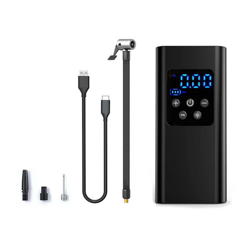 4000mAh 150Psi Portable Digital Display Abs Tire Inflator Electric Car Air Pump Tire Inflator Pump for Car Bike Motorcycle Ball