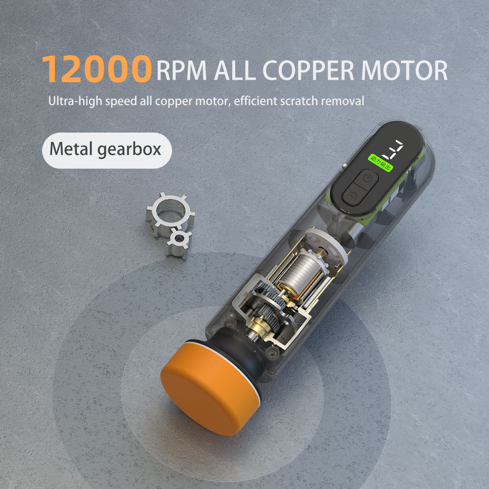 500RPM 12V ABS+PC Car Waxing Polishing Sanding Machine Paint Scratch Repair & Windscreen Glass Oil Film Removal