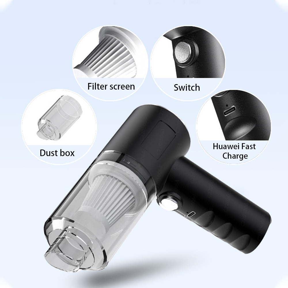 5500PA Battery Powered Wireless Car Vacuum Cleaner Blowable Cordless Handheld Portable Dual Use Mini Wet Dry Vacuum Cleaner