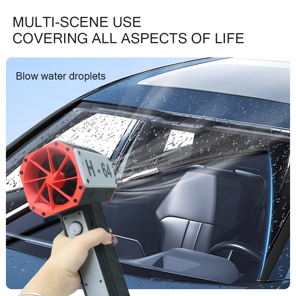 64mm Brushless Motor Fan Electric Air Blower Rechargeable Violent Fan Blower Weight Car Dryer Snow and Leaf Cleaner