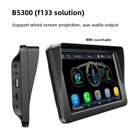 7-Inch Wireless Carplay Navigation Radio with Bluetooth MP5 Player Dashboard Placement Stereo Function Android Auto
