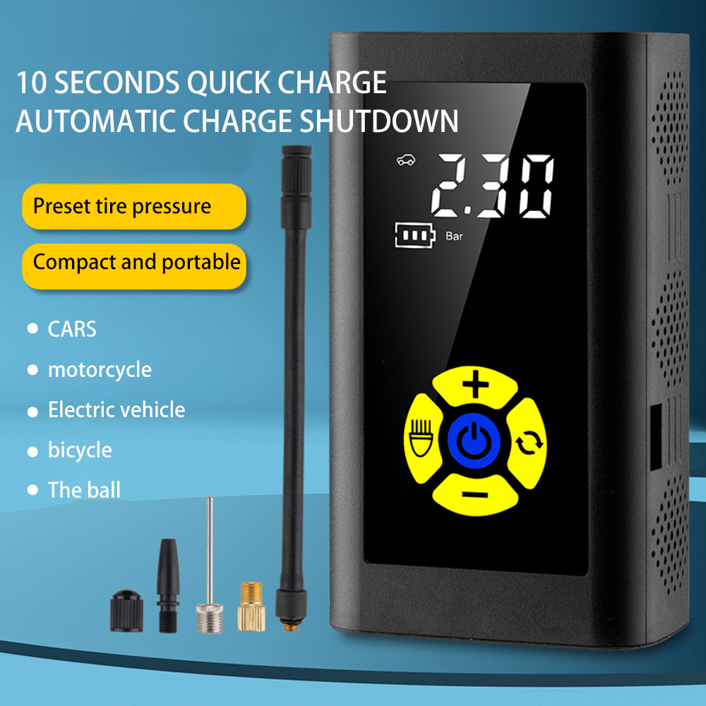 70W 150PSI Portable Tire Inflatorr Car Air Compressor 12V Type-C Rechargeable Wireless Fast Inflation Air Pump for Car Tires