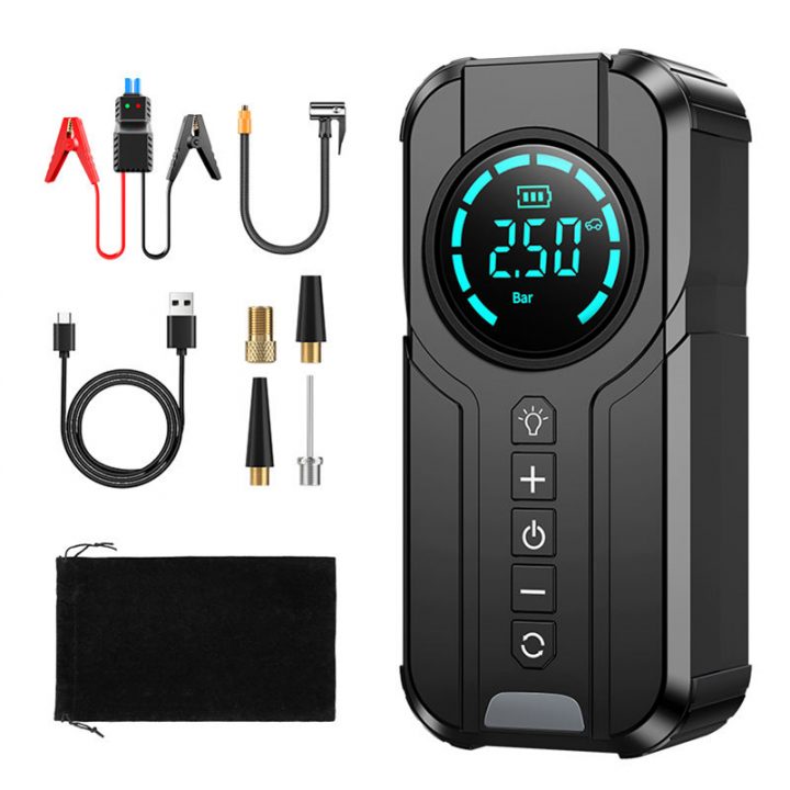 Car Emergency Jump Starter with 150Psi Tire Inflators Portable Car Battery Jump Starter Power Bank Car Battery Booster Pack
