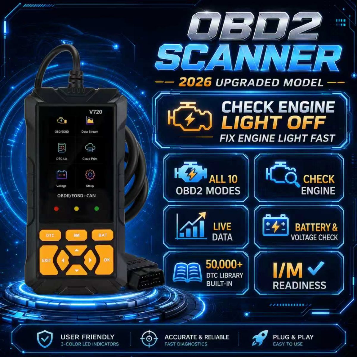PCMOS OBD2 Diagnostic Scanner