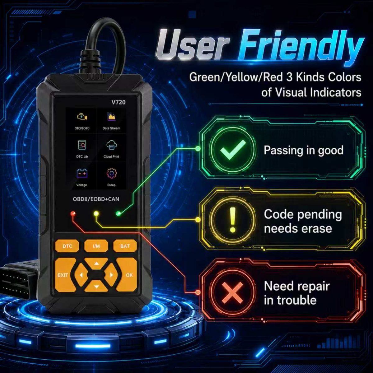 PCMOS OBD2 Diagnostic Scanner