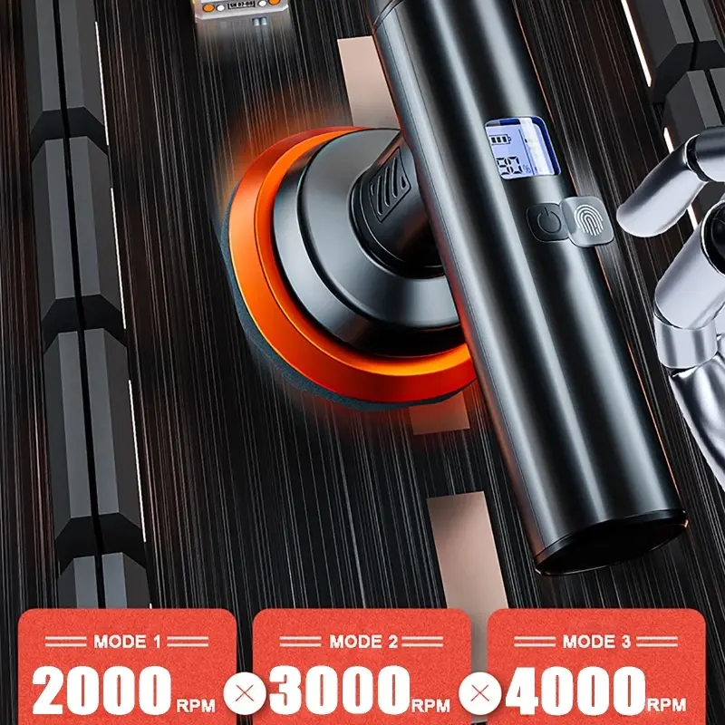 Car Wireless Electric Waxing Machine Small Self-service Car Beauty Polishing Machine Coating Repair Scratches Waxing