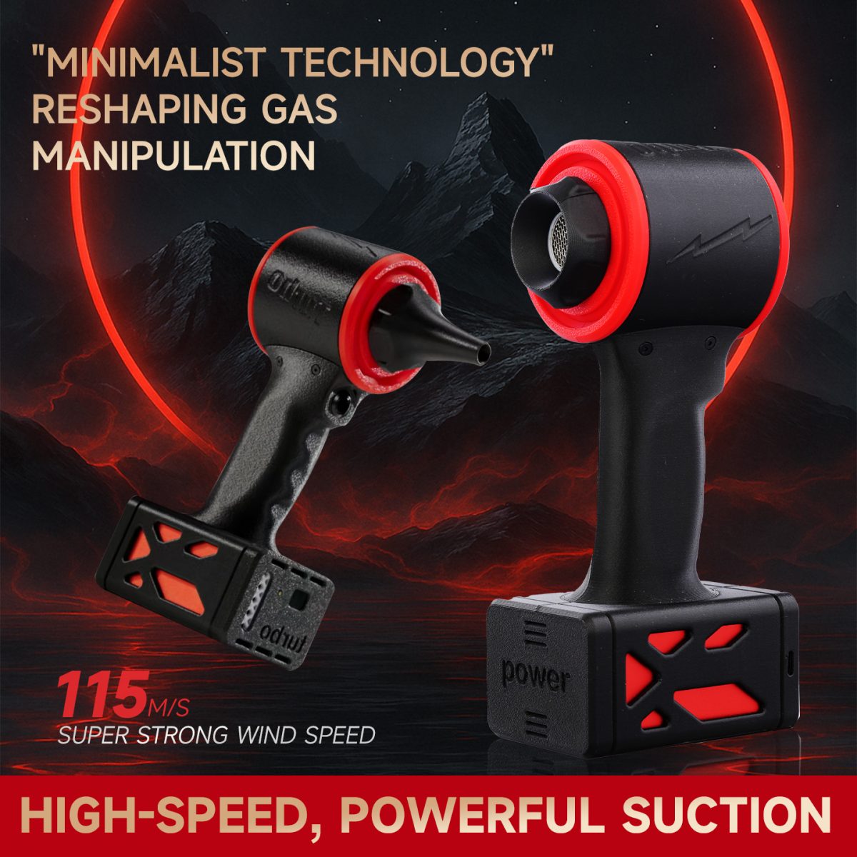 PCMOS 4000MAH Brushless Handheld Jet Fan