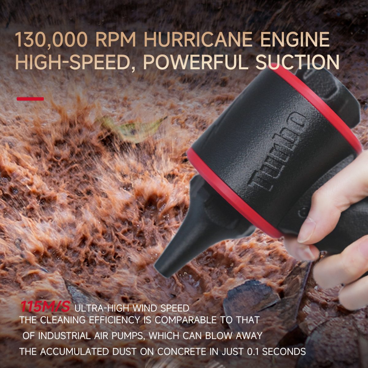 PCMOS 4000MAH Brushless Handheld Jet Fan