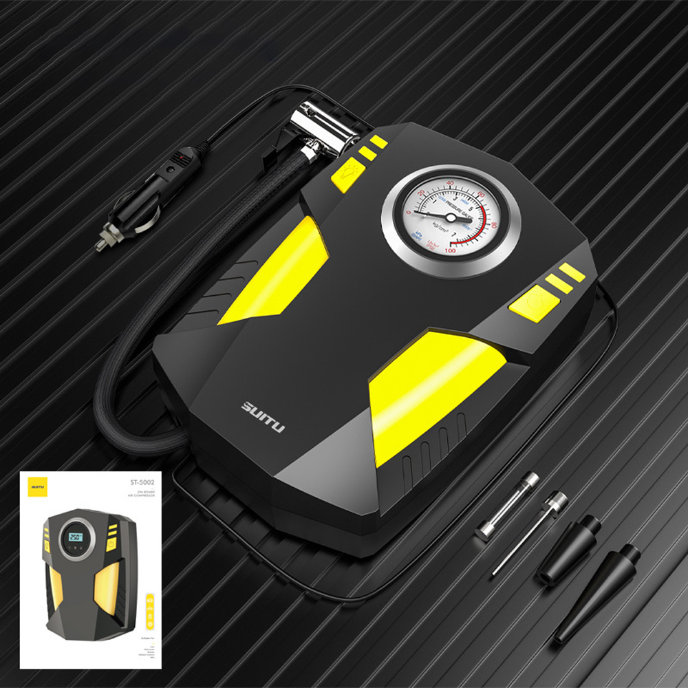 DC12V 80W 150PSI Pointer Electric Car Air PumpTire Inflators Portable Car Air Compressor Automatic Pump