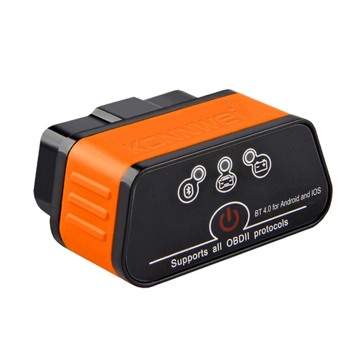 EBM OBD2 for Bluetooth Scanner ELM327 Code Reader for Diesel Cars Automotive Tool ABS Material iOS Android Compatibility 12-Mont