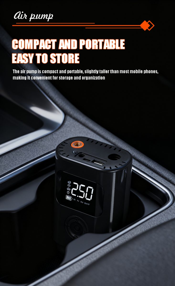 Factory Price 150psi Portable Car Air Pump Wireless Digital Display Portable Air Compressor Multifunctional Tire Inflator
