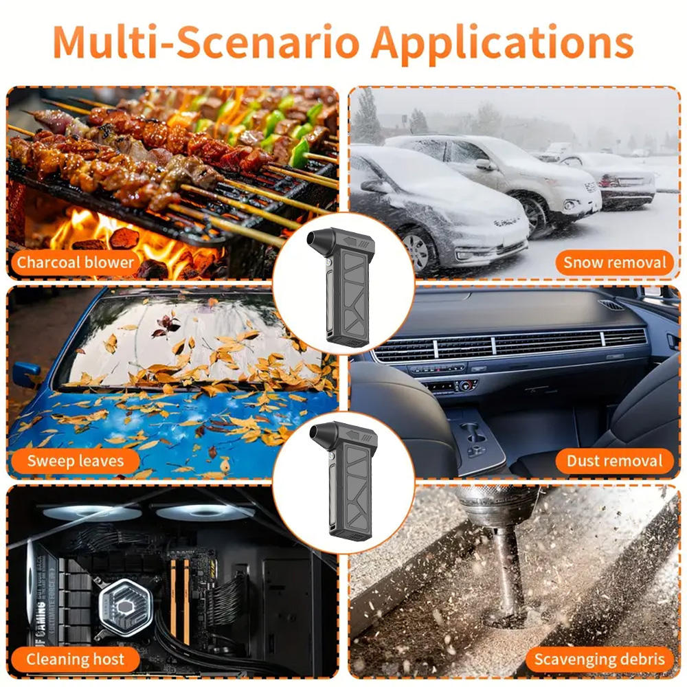 Factory Price Rechargeable Violent Fan 100000rpm Electric Air Duster Blower for Car Outdoor/Indoor Cleaning
