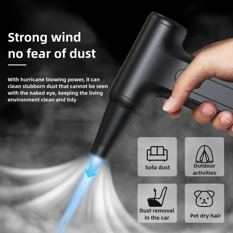 Fan Mini Portable Rechargeable Electric Air Blower Violent Fan for Indoor and Outdoor Car Cleaning for Car Use