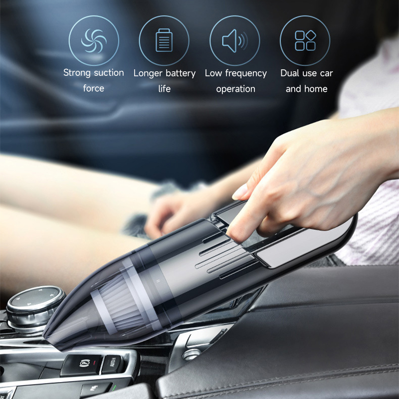 For Hoover Rechargeable Mini Handheld Vacuum Cleaner PCMOS Cordless Portable Household Power Wet and Dry Car Vacuum ABS Material
