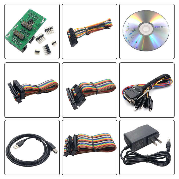 For KTAG V7.020 Firmware OBD2 Car ECU Chip Tuning Tools Kess 5.017 Programmer BDM Frame 22pcs Adapters Engine Analyzer K-TAG ECU