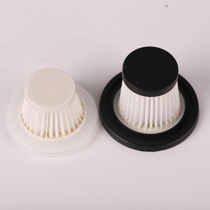 Gun Style Manual Vacuum Cleaner Hypa HEPA Filter Replacement Universal Set Washable Car Accessories New Model White