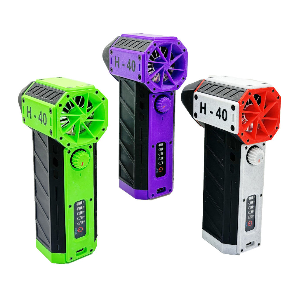 H40 500G+ Thrust 40mm Brushless Motor Turbo Fan Electric Air Blower Rechargeable Air Duster Violent Fan with Vaccum Cleaner