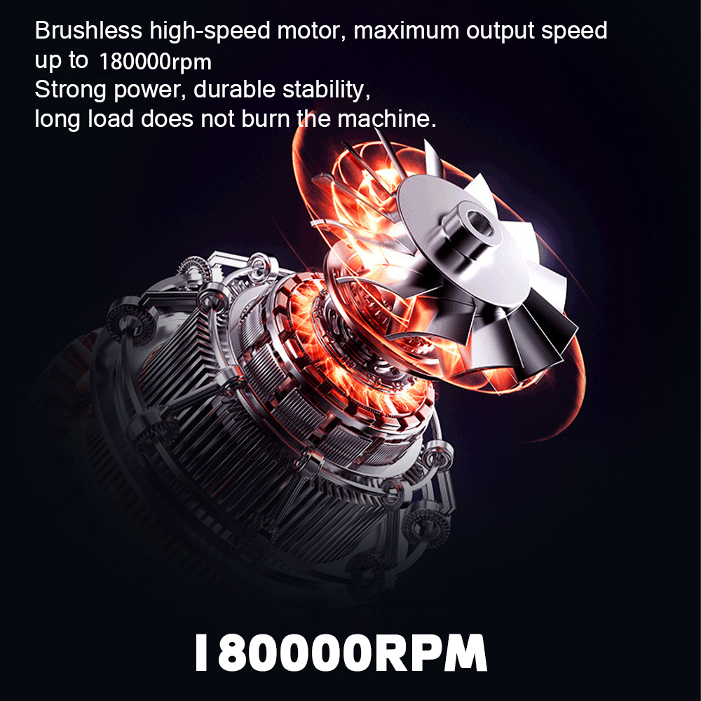 H64 1.4KG Thrust 64mm Brushless Motor Fan Electric Air Blower Rechargeable Air Duster Violent Fan