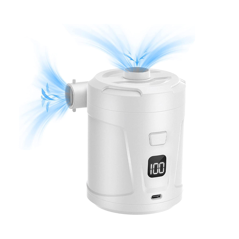 High Capacity 5200mAh Electric Inflator Deflator Quick-Fill DC Outdoor Air Pump Made of Durable Plastic