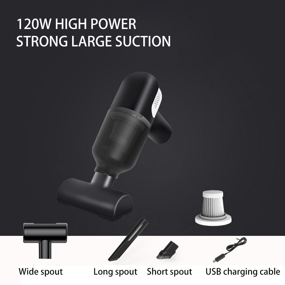 High-Power 120W Wireless Car and Home Vacuum Cleaner Dual Dry & Wet Pet Cleaning Handheld Vacuum