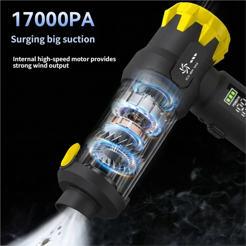 High Power 17000Pa Aspirator for Car Clean Cordless Handheld Vacuum Cleaner Air Duster Portable Rechargeable Car Vacuum Cleaner