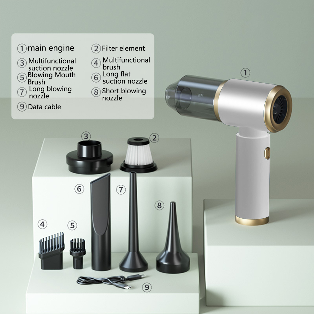 High Quality Rechargeable Mini Handheld Wireless Vacuum Cleaner Cordless Portable ABS Electric Car Dust Busters