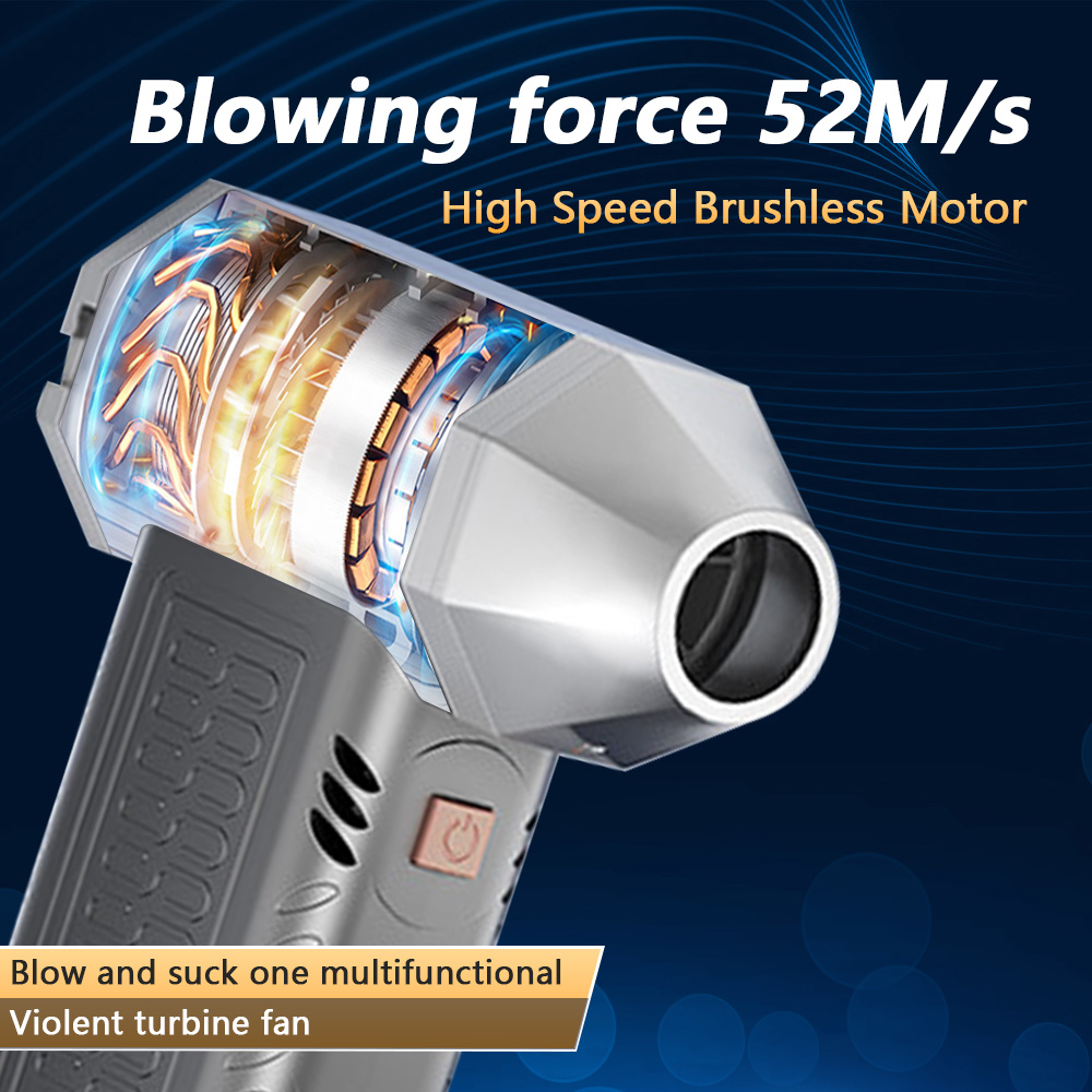 Hot Selling 130000 RPM Mini Cordless for Blower Compressed Air Duster Pro for Car Drying Vacuum Cleaner