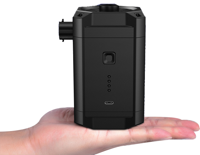 Hot Selling Portable Rechargeable Electric 3-Nozzle Plastic Air Pump Inflator/Deflator 280L/MIN Airflow 5200mAh Battery for Air