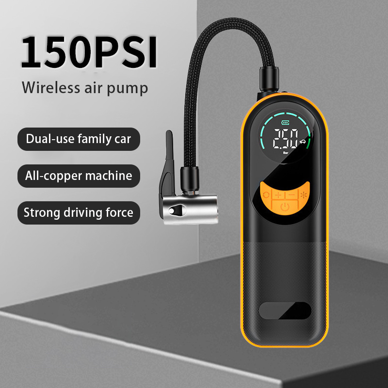 Hot Selling Product 7.4V Abs Tire Pressure Monitor Portable Pump Pressure Gauge for Bicycle Car Football Car Air Pump