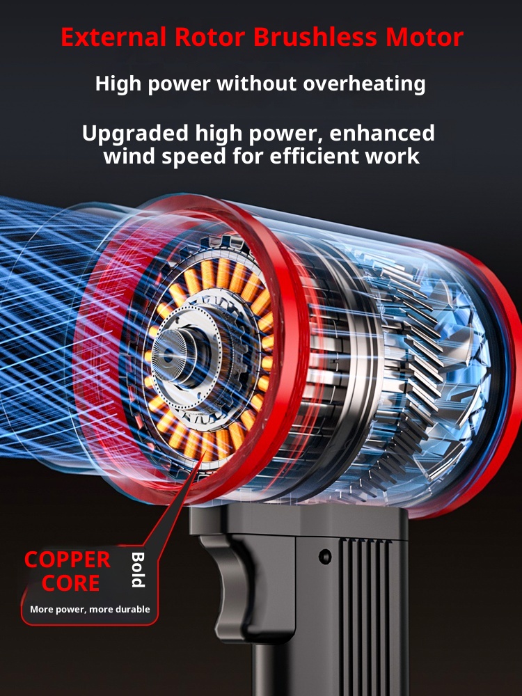 Industrial Grade Model Aircraft Turbo Fan Powerful Air Blower Dust Removal Water Blowing Handheld Air Gun