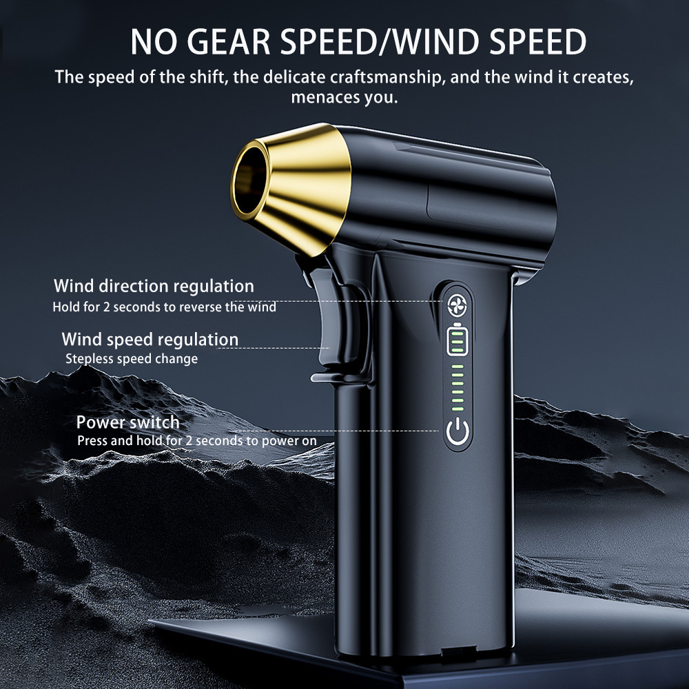 Jet Dry Blower for Car Blower Handheld for Car Drying 130,000 RPM Wind Speed 52m/s Duct Turbo Fan Portable Jet Dry Mini Blower