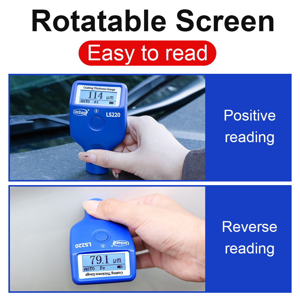 LS220 0-3500um Ruby Tip Probe High Precision Coating Thickness Gauge Plastic Gauges Thickness Gauge Paint Thickness Tester