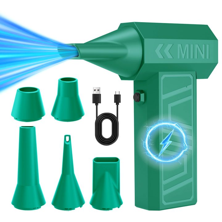 Mini High-Speed 105000rpm Turbo Fan Brushless Air Duster Dryer Powerful Electric Jet Blower for Car Cleaning